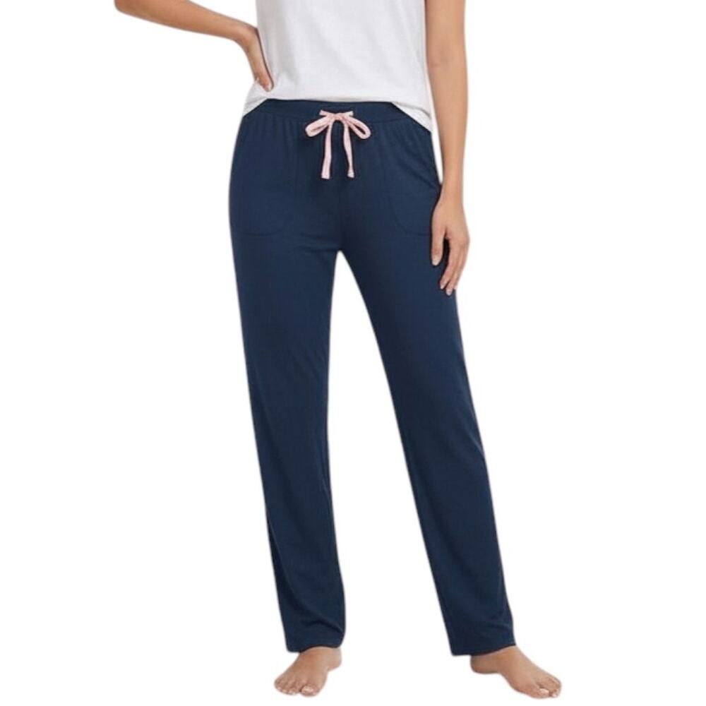 Vera Bradley Midnight Navy Kaleidoscope Medallions Print Pants, M